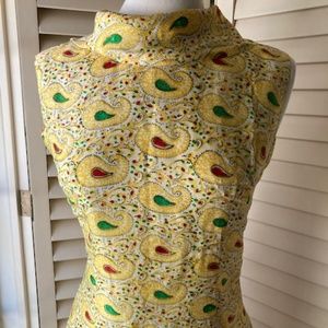 Vintage Silk Sleeveless Dress💛